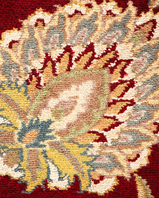 Traditional Mogul Red Wool Area Rug 8' 3" x 10' 6" - Solo Rugs