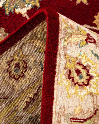 Traditional Mogul Red Wool Area Rug 8' 3" x 10' 6" - Solo Rugs