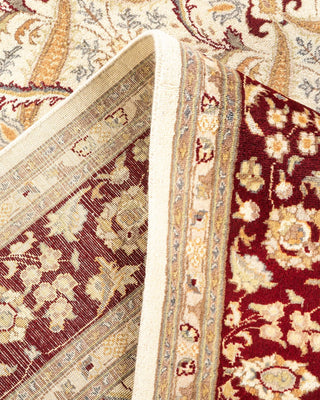 Traditional Mogul Ivory Wool Area Rug 6' 2" x 9' 1" - Solo Rugs