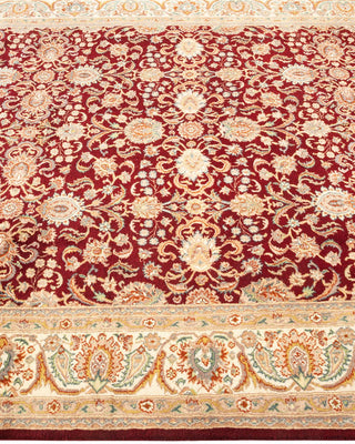 Traditional Mogul Red Wool Area Rug 5' 9" x 8' 3" - Solo Rugs