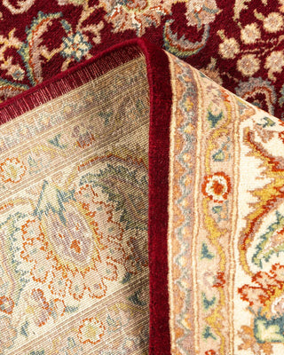 Traditional Mogul Red Wool Area Rug 5' 9" x 8' 3" - Solo Rugs