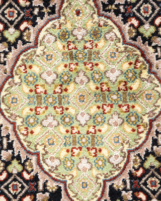 Traditional Mogul Orange Wool Area Rug 4' 0" x 6' 2" - Solo Rugs