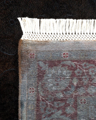 Contemporary Fine Vibrance Gray Wool Area Rug 4' 7" x 6' 7" - Solo Rugs