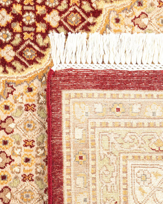 Traditional Mogul Red Wool Area Rug 8' 2" x 11' 2" - Solo Rugs