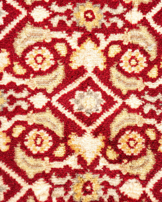 Traditional Mogul Red Wool Area Rug 5' 9" x 8' 4" - Solo Rugs