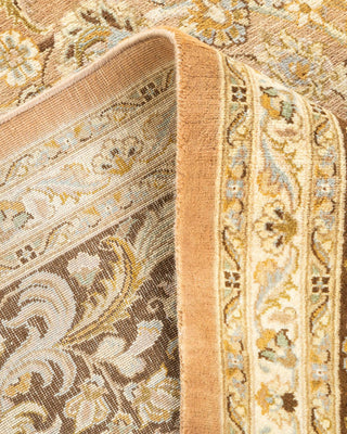 Traditional Mogul Brown Wool Area Rug 8' 1" x 10' 4" - Solo Rugs