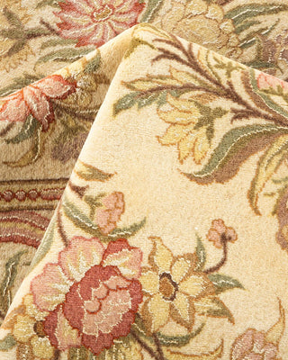 Traditional Mogul Ivory Wool Area Rug 8' 3" x 11' 7" - Solo Rugs