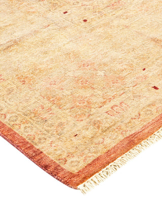 Contemporary Eclectic Pink Wool Area Rug 9' 0" x 11' 9" - Solo Rugs