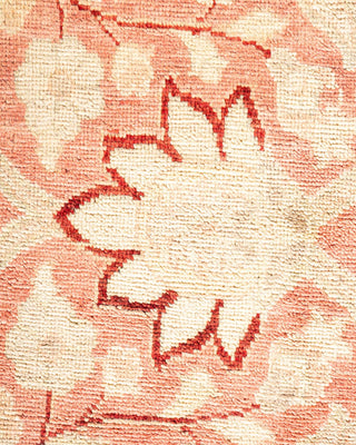 Contemporary Eclectic Pink Wool Area Rug 9' 0" x 11' 9" - Solo Rugs