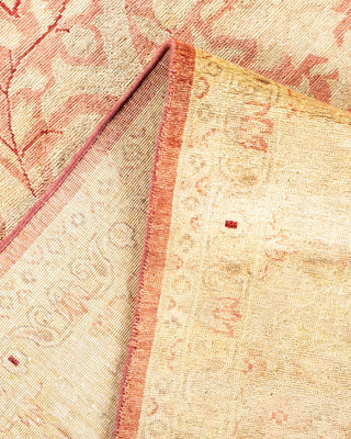Contemporary Eclectic Pink Wool Area Rug 9' 0" x 11' 9" - Solo Rugs