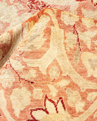 Contemporary Eclectic Pink Wool Area Rug 9' 0" x 11' 9" - Solo Rugs