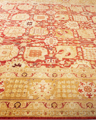 Contemporary Eclectic Orange Wool Area Rug 8' 10" x 12' 0" - Solo Rugs