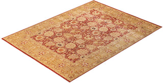 Contemporary Eclectic Orange Wool Area Rug 8' 10" x 12' 0" - Solo Rugs