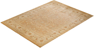 Contemporary Eclectic Brown Wool Area Rug 8' 10" x 11' 10" - Solo Rugs