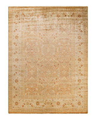Contemporary Eclectic Brown Wool Area Rug 8' 10" x 11' 10" - Solo Rugs