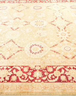 Contemporary Eclectic Green Wool Area Rug 8' 0" x 10' 2" - Solo Rugs