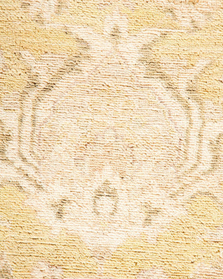 Traditional Mogul Green Wool Area Rug 8' 2" x 10' 6" - Solo Rugs