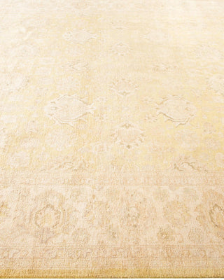 Traditional Mogul Green Wool Area Rug 8' 2" x 10' 6" - Solo Rugs