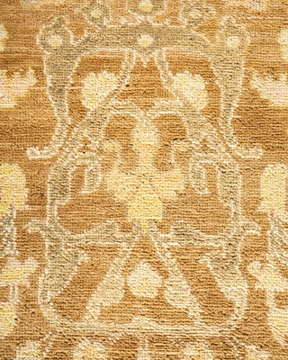 Contemporary Eclectic Yellow Wool Area Rug 7' 10" x 10' 1" - Solo Rugs