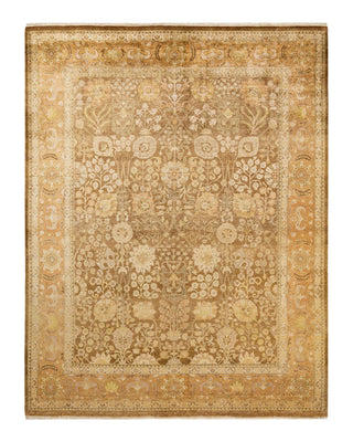 Contemporary Eclectic Yellow Wool Area Rug 7' 10" x 10' 1" - Solo Rugs