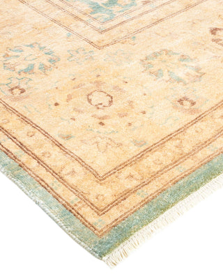 Contemporary Eclectic Light Blue Wool Area Rug 8' 1" x 10' 4" - Solo Rugs