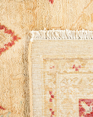 Contemporary Eclectic Yellow Wool Area Rug 8' 0" x 10' 1" - Solo Rugs