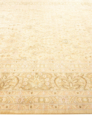 Traditional Mogul Ivory Wool Area Rug 8' 2" x 10' 2" - Solo Rugs