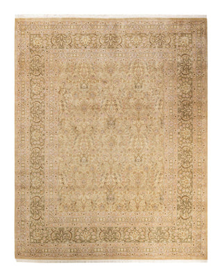 Traditional Mogul Ivory Wool Area Rug 8' 2" x 10' 2" - Solo Rugs