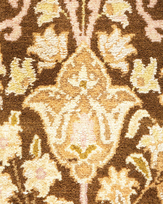 Traditional Mogul Brown Wool Runner 2' 6" x 8' 4" - Solo Rugs