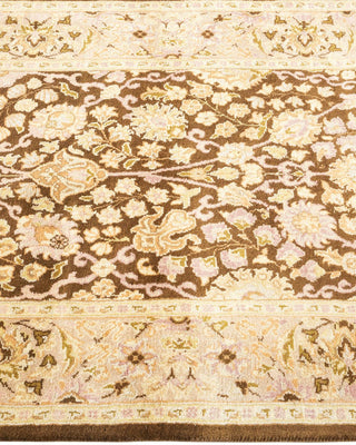 Traditional Mogul Brown Wool Runner 2' 6" x 8' 4" - Solo Rugs