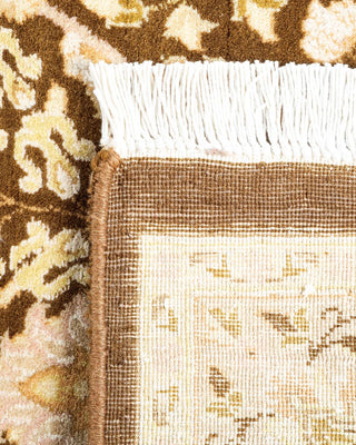 Traditional Mogul Brown Wool Runner 2' 6" x 8' 4" - Solo Rugs