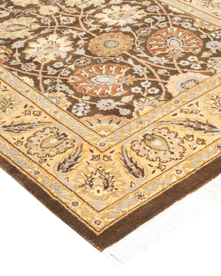 Traditional Mogul Brown Wool Runner 2' 6" x 8' 0" - Solo Rugs