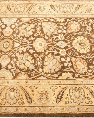 Traditional Mogul Brown Wool Runner 2' 6" x 8' 0" - Solo Rugs