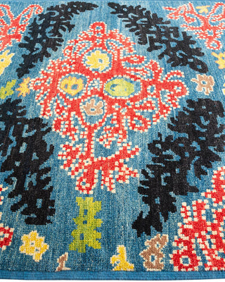 Contemporary Modern Light Blue Wool Area Rug 5' 4" x 8' 0" - Solo Rugs
