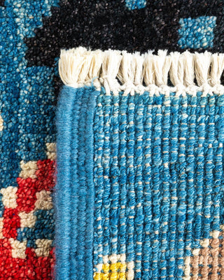 Contemporary Modern Light Blue Wool Area Rug 5' 4" x 8' 0" - Solo Rugs