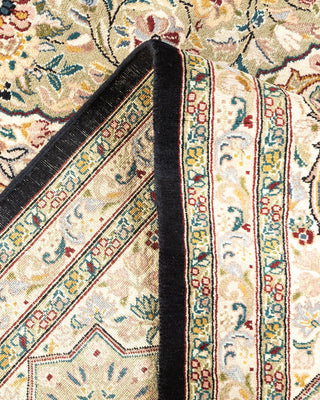 Traditional Mogul Black Wool Area Rug 8' 2" x 10' 6" - Solo Rugs