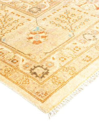Contemporary Eclectic Ivory Wool Area Rug 8' 10" x 11' 10" - Solo Rugs