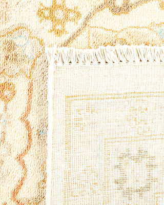 Contemporary Eclectic Ivory Wool Area Rug 8' 10" x 11' 10" - Solo Rugs