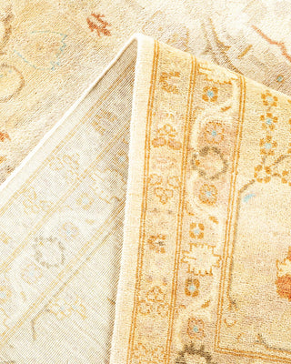 Contemporary Eclectic Ivory Wool Area Rug 8' 10" x 11' 10" - Solo Rugs
