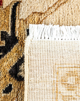 Contemporary Eclectic Ivory Wool Area Rug 9' 0" x 12' 0" - Solo Rugs