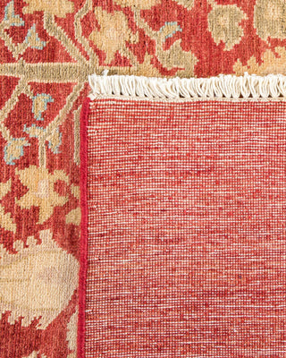 Contemporary Eclectic Red Wool Area Rug 8' 10" x 10' 10" - Solo Rugs