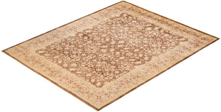 Contemporary Eclectic Yellow Wool Area Rug 7' 10" x 10' 0" - Solo Rugs
