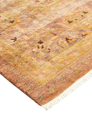 Contemporary Eclectic Yellow Wool Area Rug 8' 1" x 9' 10" - Solo Rugs