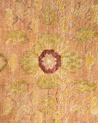 Contemporary Eclectic Yellow Wool Area Rug 8' 1" x 9' 10" - Solo Rugs