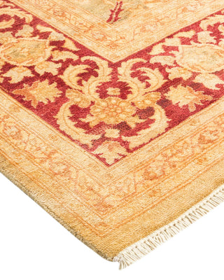Contemporary Eclectic Green Wool Area Rug 7' 10" x 10' 7" - Solo Rugs