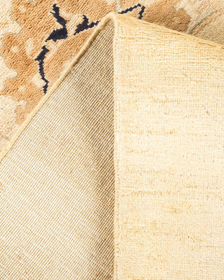 Contemporary Eclectic Ivory Wool Area Rug 6' 1" x 8' 10" - Solo Rugs