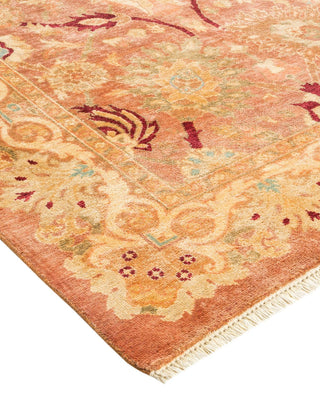 Contemporary Eclectic Brown Wool Square Area Rug 6' 1" x 6' 3" - Solo Rugs