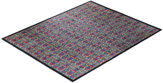 Contemporary Suzani Black Wool Area Rug 12' 0" x 15' 2" - Solo Rugs