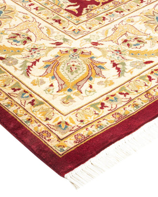 Traditional Mogul Red Wool Area Rug 8' 2" x 10' 1" - Solo Rugs
