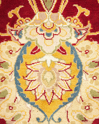 Traditional Mogul Red Wool Area Rug 8' 2" x 10' 1" - Solo Rugs